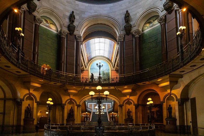 interior of the Illinois Capitol