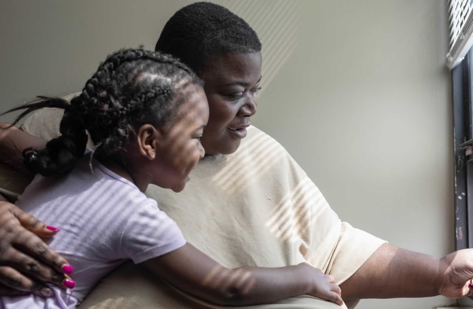 Kaneesha Mallory with her 4-year-old daughter Bre’Chelle